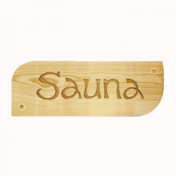 Табличка "SAUNA" (шрифт)