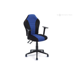 Кресло офисное Chairman (черный/синий)