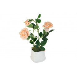 Декор,цветы "Розы кремовые" в вазе